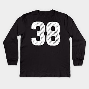 Rough Number 38 Kids Long Sleeve T-Shirt